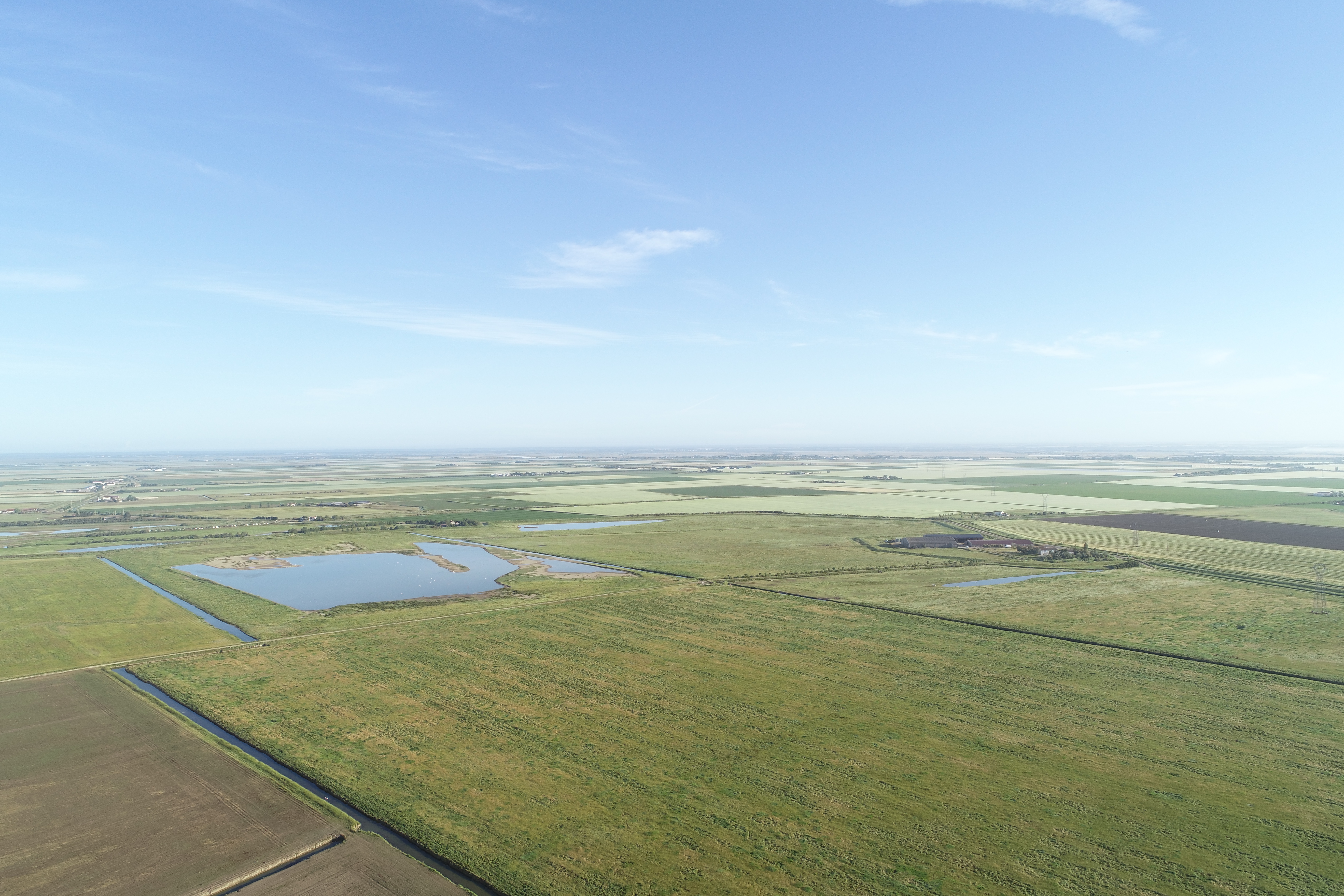 Vue aérienne sur la Prée Mizottière